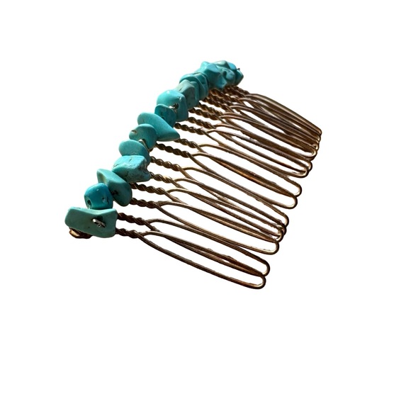 Turquoise Hair Comb - Picture 3 of 5